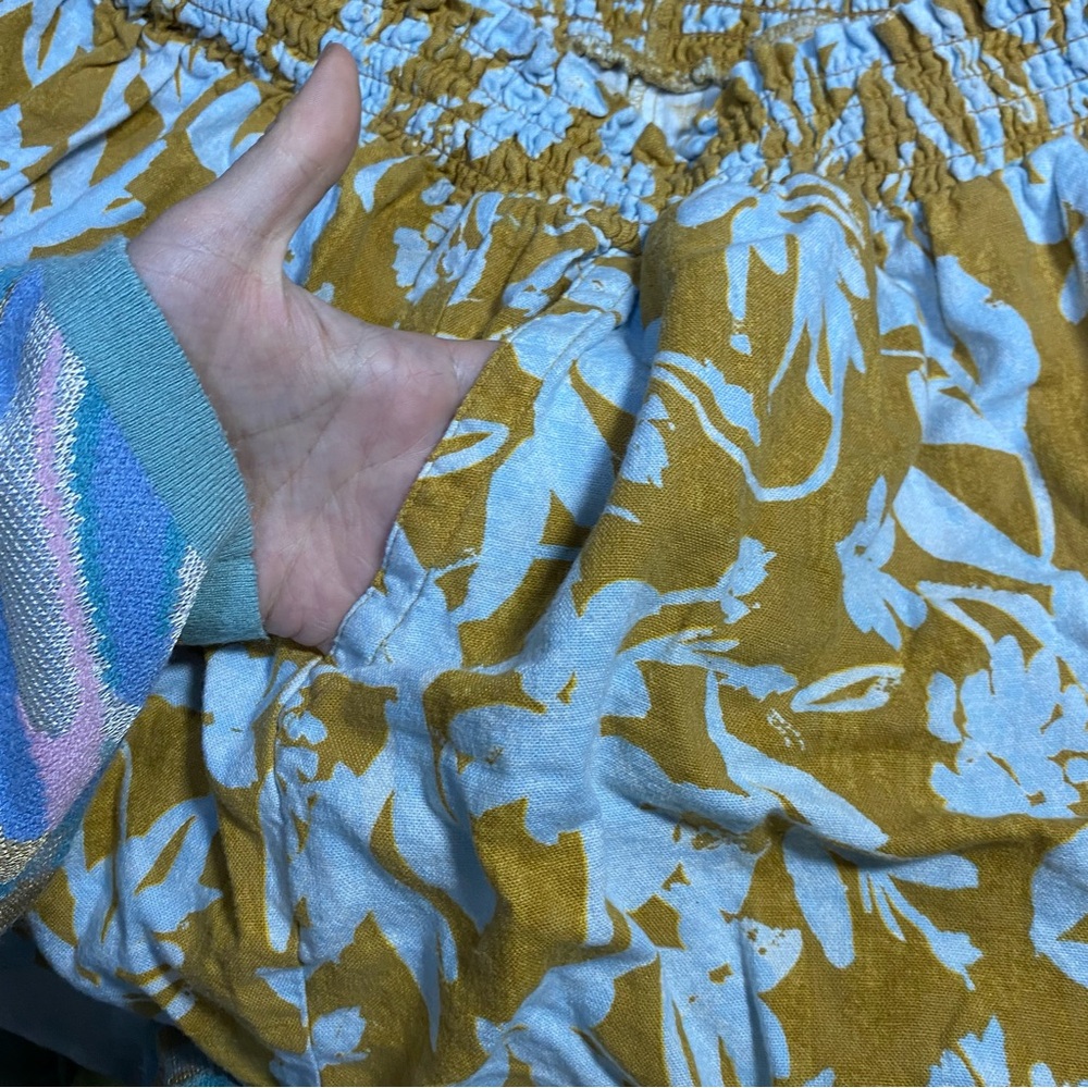 NEW Ava & Viv Linen Shorts Floral Print Loose Fit relaxed Flowy Summer Short 2X - Picture 7 of 10